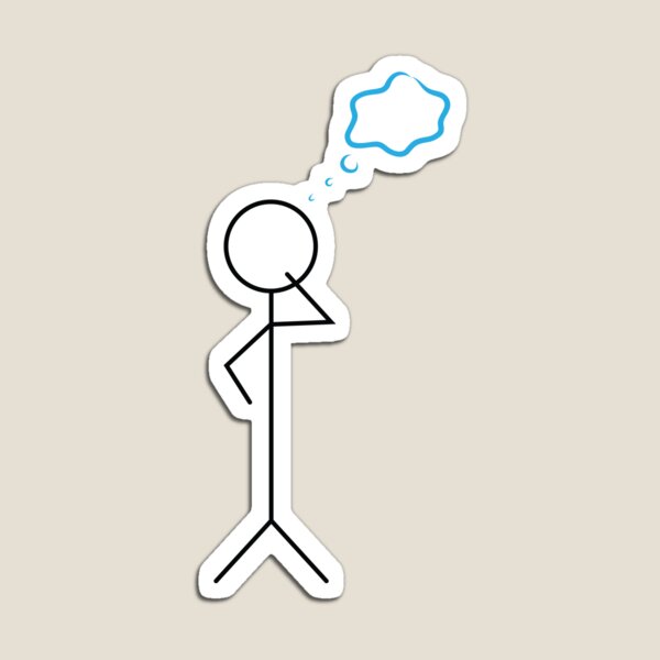 Item preview, Thinking stickman designed and sold by sigdesign.