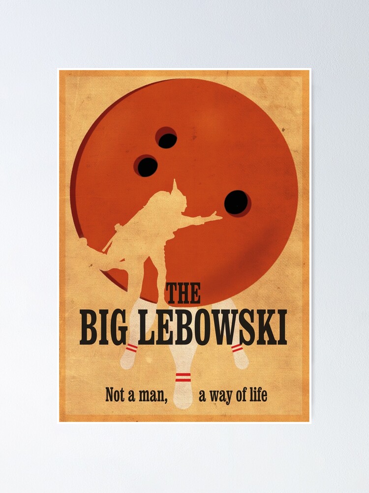 The Big Lebowski Bowling Poster For Sale By Bukimon Redbubble