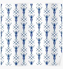 Seamless pattern with zipper. Sewing, needlework. Poster