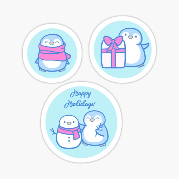 Item preview, Winter Penguins // Teal | Nikury designed and sold by nikury.
