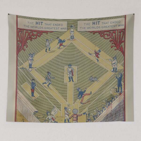 Item preview, Vintage WWI Baseball Game Cartoon (1919) designed and sold by BravuraMedia.