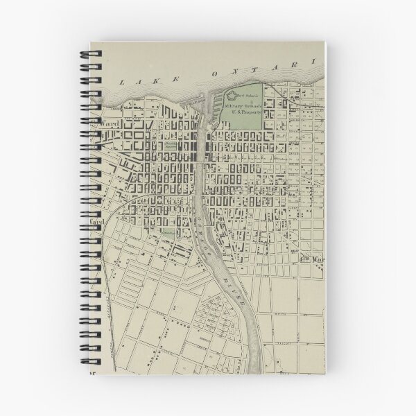 Item preview, Vintage Map of Oswego NY (1867) 2 designed and sold by BravuraMedia.