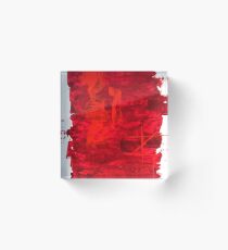 Self Portrait in hell Acrylic Block