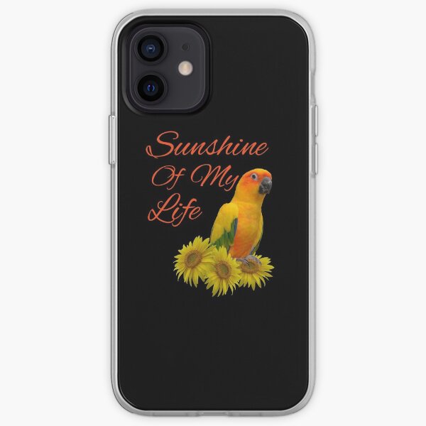 Sun Conure Parrot Sunshine Sunflower iPhone Soft Case