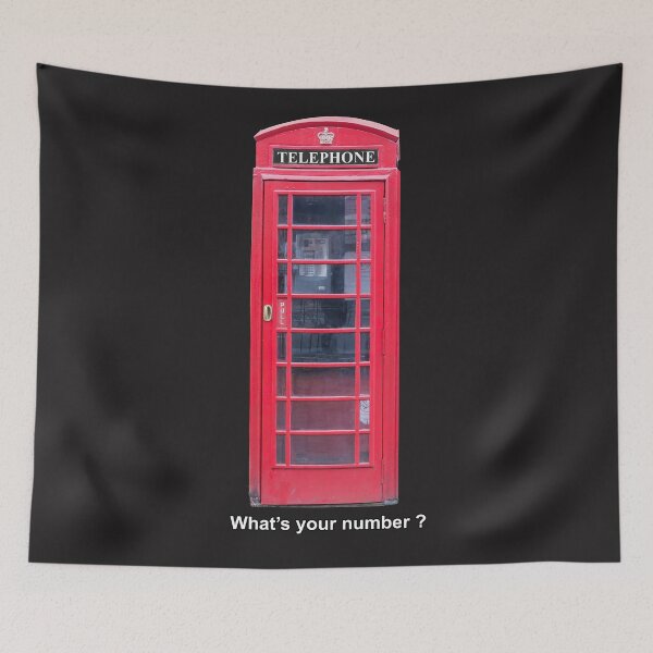 Item preview, Red telephone box, what's your number? designed and sold by Millysuewood.