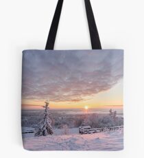 Cold winter morning Tote Bag