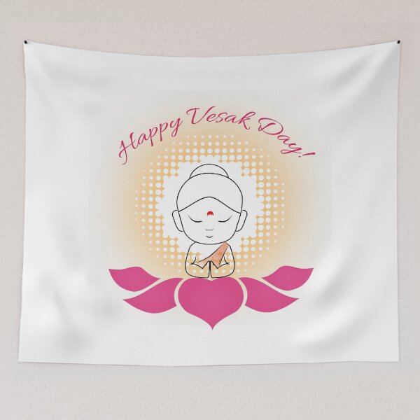 Item preview, Buddha Purnima or vesak day- marking the birth of Lord Buddha with sacred lotus symbol designed and sold by Shawlin Islam.