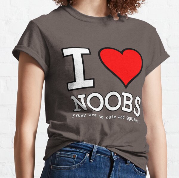 Love Noobs T Shirts Redbubble - binary code noob shirt roblox