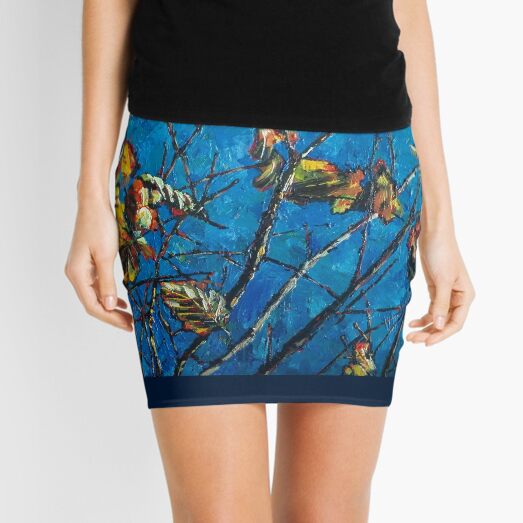 Golden Leaves III Mini Skirt
