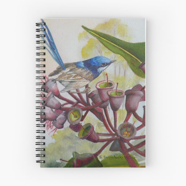 Item preview, Blue Wren on Gum Nuts  (Sold) designed and sold by sandysartstudio.