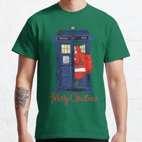 Christmas 1822 - Nicholas Visit The Blue Police Box 2 Classic T-Shirt