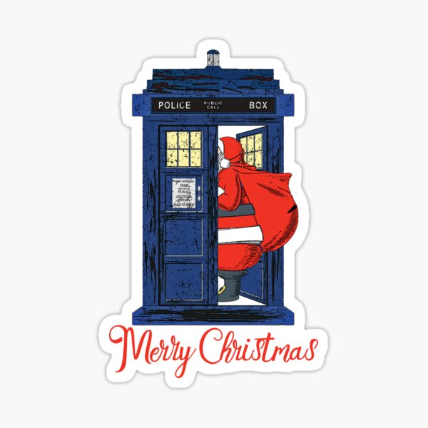 Item preview, Christmas 1822 - Nicholas Visit The Blue Police Box 2 designed and sold by EDDArt.