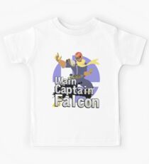 I Main Captain Falcon - Super Smash Bros. Ultimate Kids Tee