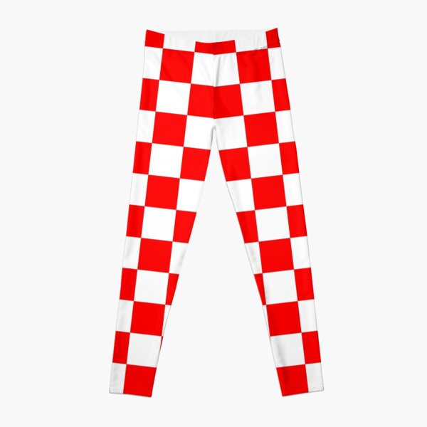 Checkerboard red hot sale and white