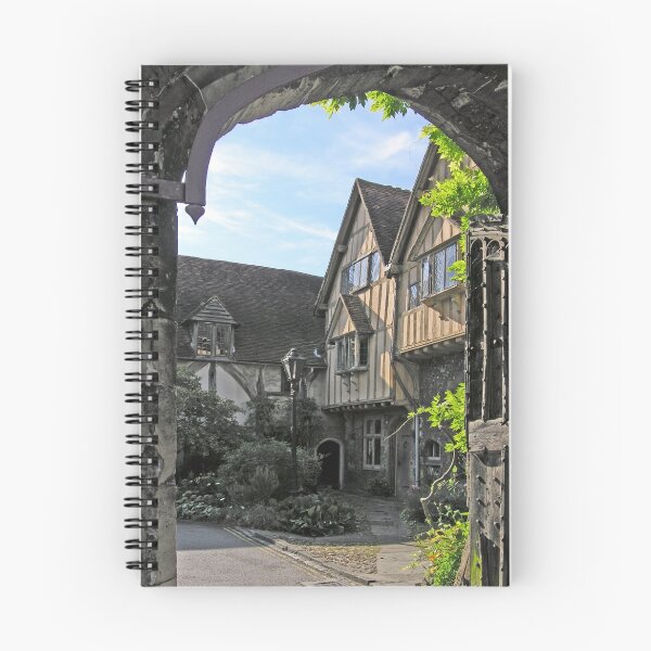 Item preview, Cheyney Court seen through the gateway to Winchester Cathedral Close, southern England designed and sold by Philip Mitchell.