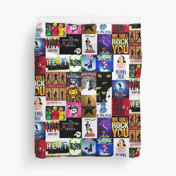 Musicals Collage III Duvet Cover