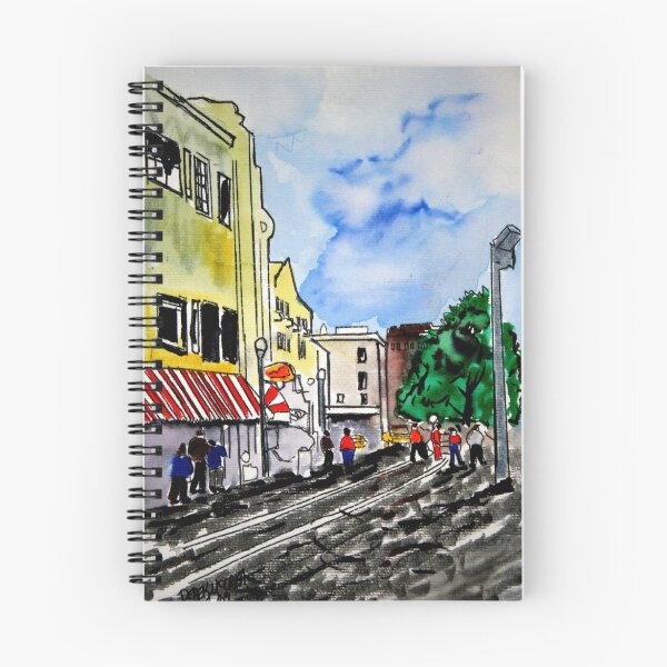 Item preview, cityscape illustration childrens book scene designed and sold by derekmccrea.