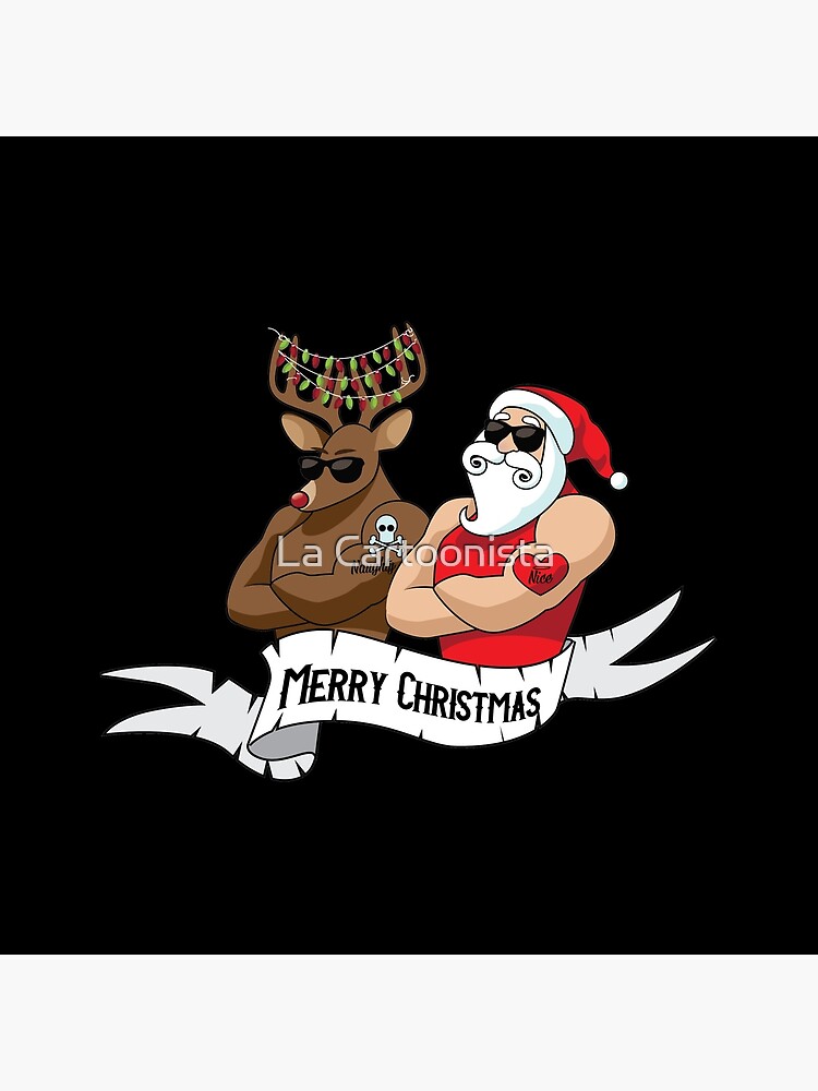 Bolsa de tela «Dibujos animados de Santa Claus y hombres musculosos de reno con tatuajes traviesos y bonitos.» de shelma1 | Redbubble Bolsa de tela «Dibujos animados de Santa Claus y hombres musculosos de reno con tatuajes traviesos y bonitos.» de shelma1 | Redbubble