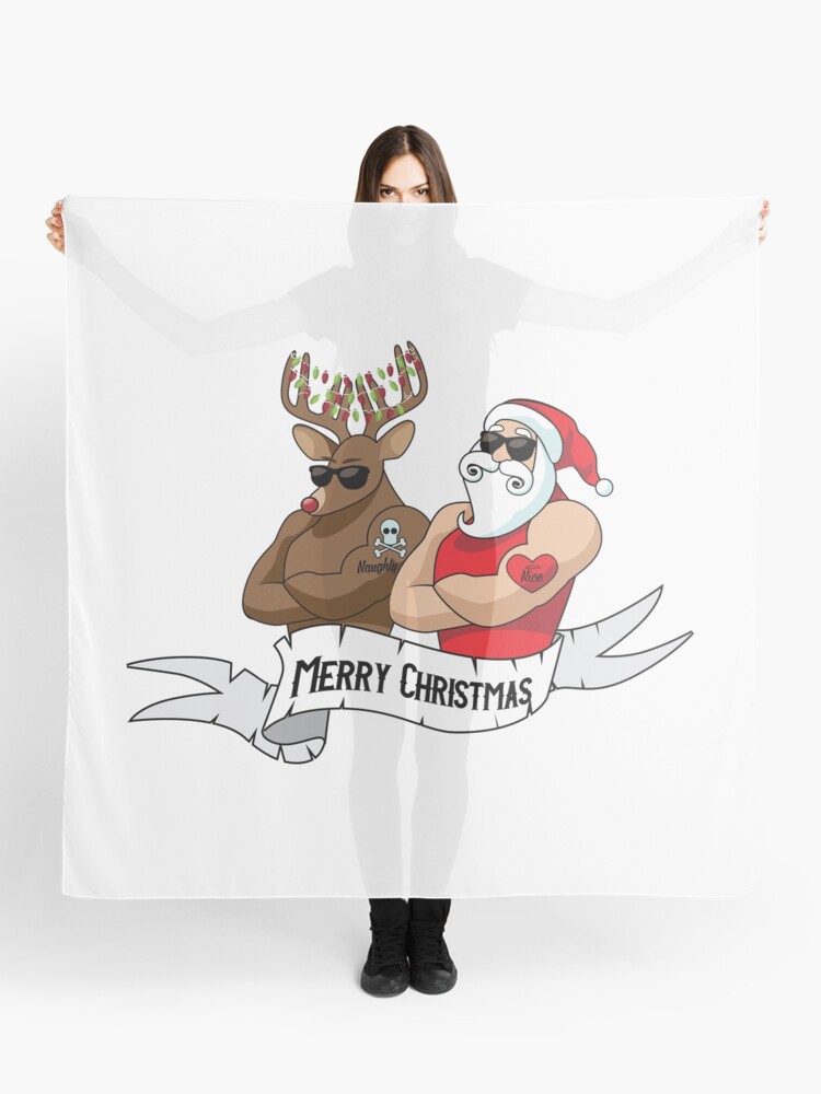Pañuelo «Dibujos animados de Santa Claus y hombres musculosos de reno con tatuajes traviesos y bonitos.» de shelma1 | Redbubble Pañuelo «Dibujos animados de Santa Claus y hombres musculosos de reno con tatuajes traviesos y bonitos.» de shelma1 | Redbubble