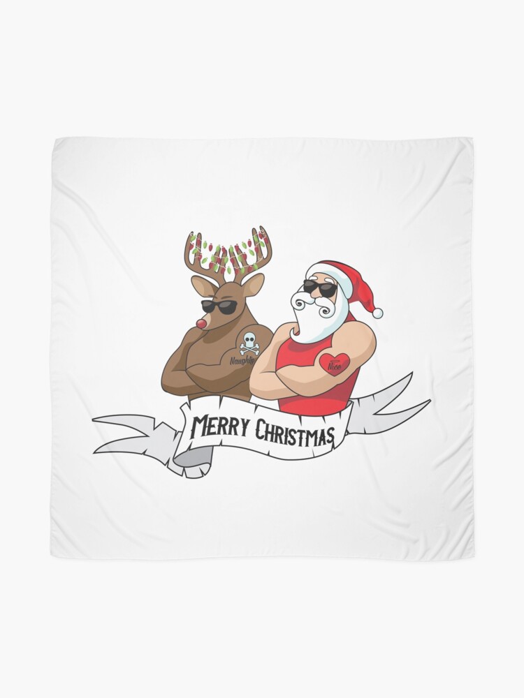 Pañuelo «Dibujos animados de Santa Claus y hombres musculosos de reno con tatuajes traviesos y bonitos.» de shelma1 | Redbubble Pañuelo «Dibujos animados de Santa Claus y hombres musculosos de reno con tatuajes traviesos y bonitos.» de shelma1 | Redbubble