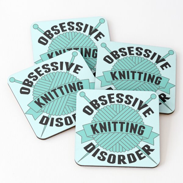 Item preview, Cute Obsessive Knitting Disorder designed and sold by Epic Love Designs.