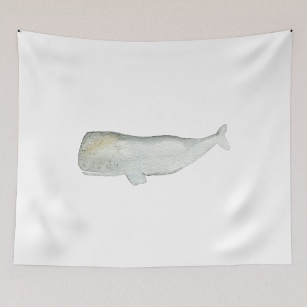 Item preview, Pott whale watercolor illustration designed and sold by StudioSalz.