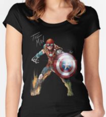 Eins mit seinem Universum. Tailliertes Rundhals-Shirt