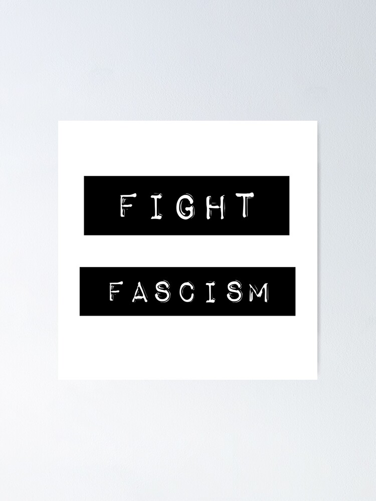 FIGHT FASCISM - Retro Label Maker Design