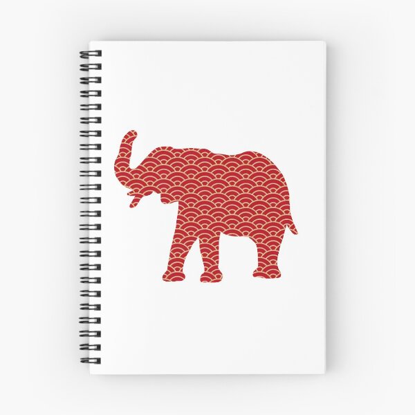 Item preview, Red Scroll Elephant designed and sold by samr0013.