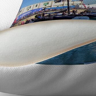 Alternate view of parade Throw Pillow