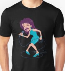 Singing Diva Female Pop Star Unisex T-Shirt