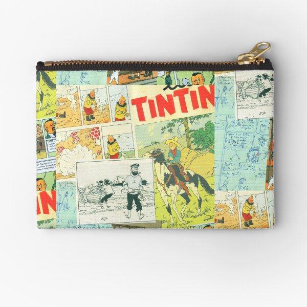 tintin collage 3 Zipper Pouch