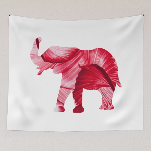 Item preview, Red Flower Elephant designed and sold by samr0013.