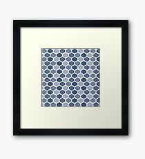Mid Century Modern Honeycomb Framed Print