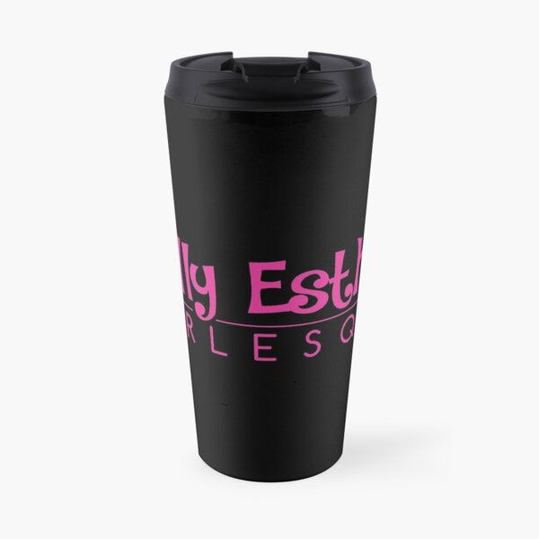 Pink Logo Travel Coffee Mug