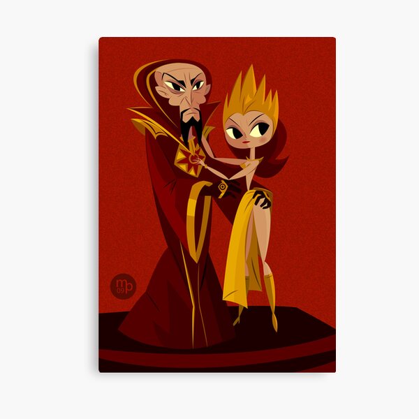 Flash Gordon's - Emperor Ming & Princess Aura Canvas Print