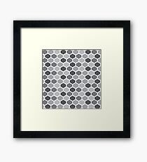 Mid Century Modern Honeycomb Framed Print