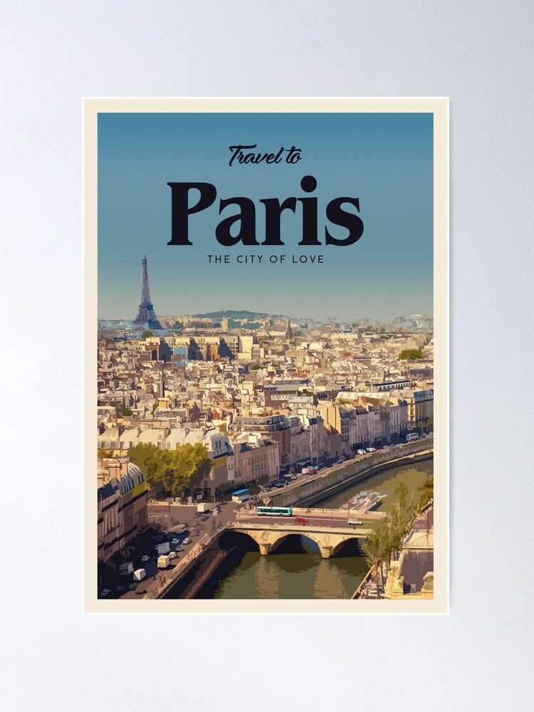 Alternate view of Visit Paris  Poster