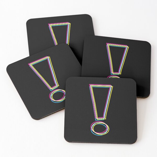 Item preview, CMYK(W) Graphic Exclamation Point Outlines designed and sold by wheedesign.