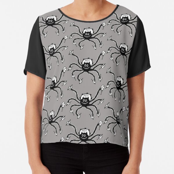 Boris The Spider Drums Chiffon Top