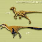 DEINONYCHUS . vintage vs current by mariolanzas