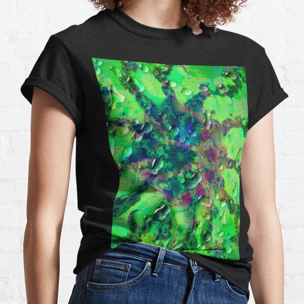 Fraktal Meadow Rain Classic T-Shirt