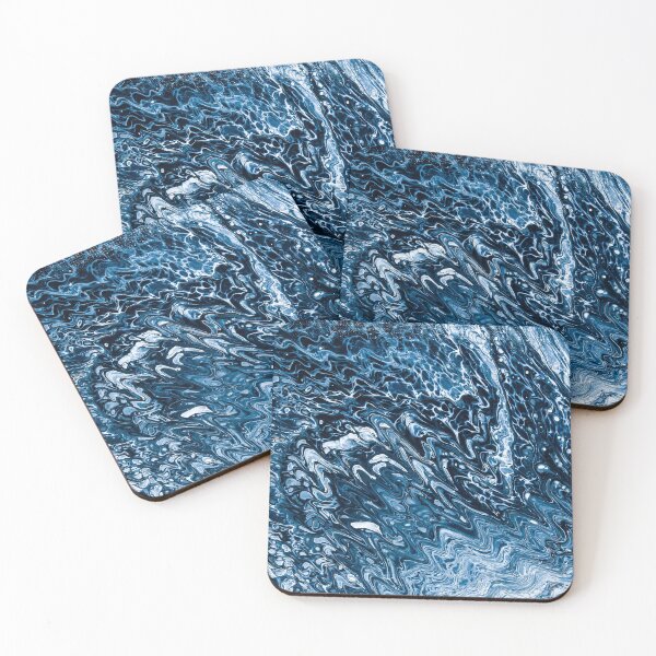 Item preview, Blue Waves -  Acrylic Pouring designed and sold by fabenfro.