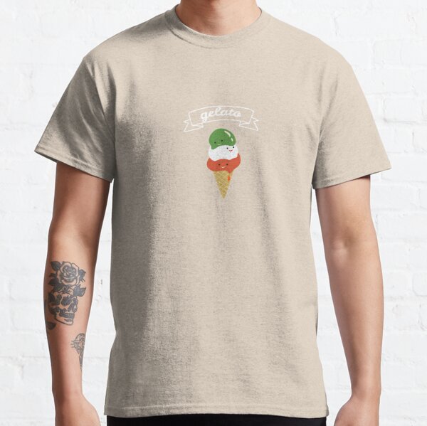 Eis Eiswaffel Gelato Italien Eiscreme Sommer Lecker Sonne Classic T-Shirt