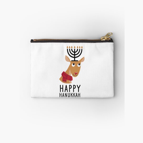 Item preview, Happy Hanukkah reindeer Christmas lights festival designed and sold by katelein.
