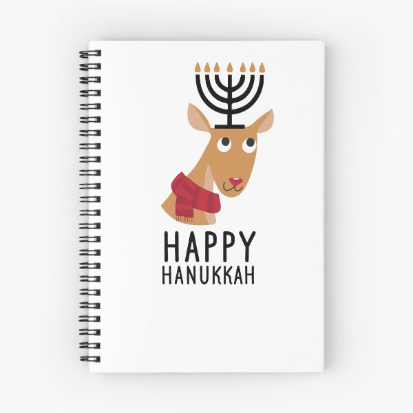 Item preview, Happy Hanukkah reindeer Christmas lights festival designed and sold by katelein.