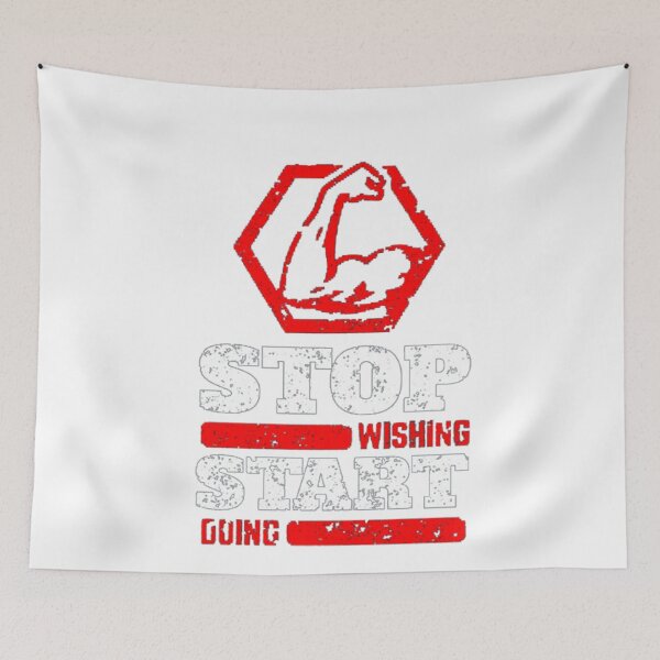 Item preview, Stop Wishing Start doing designed and sold by leen12 Art Designs Prints.