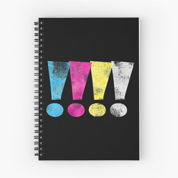 Item preview, Distressed CMYK(W) Graphic Exclamation Points designed and sold by wheedesign.