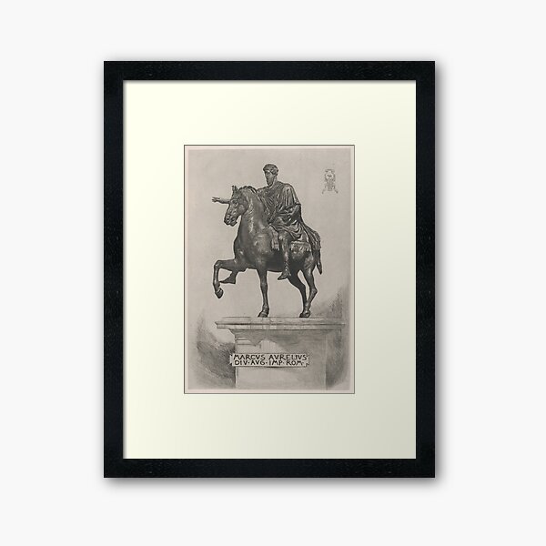 Item preview, Vintage Marcus Aurelius Statue Illustration (1889) designed and sold by BravuraMedia.