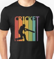 Vintage Retro Cricket Player Gift Unisex T-Shirt